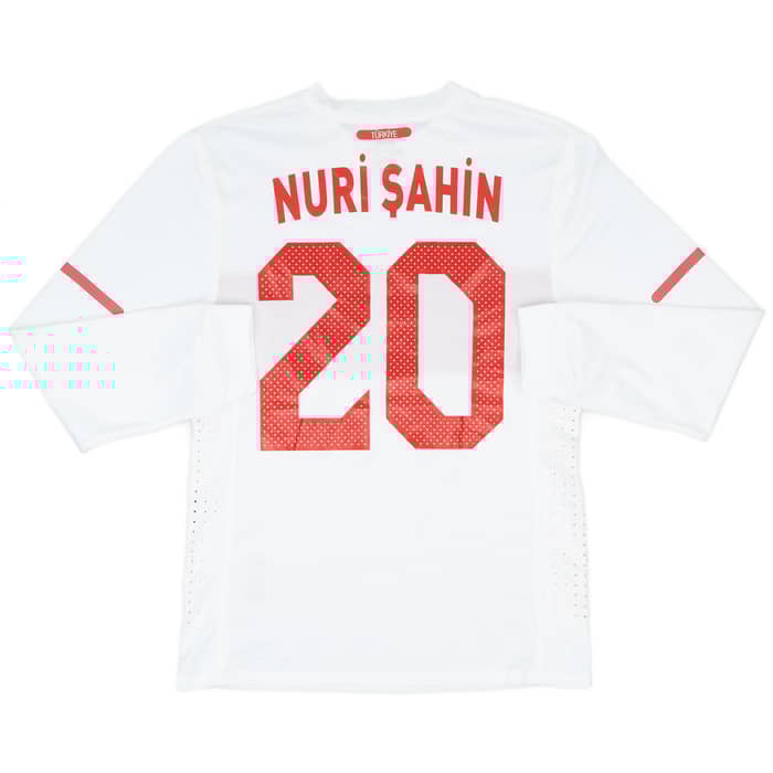 2010-11 Turkey Player Issue Away L/S Shirt Nuri Sahin #20 - 8/10 - (L)