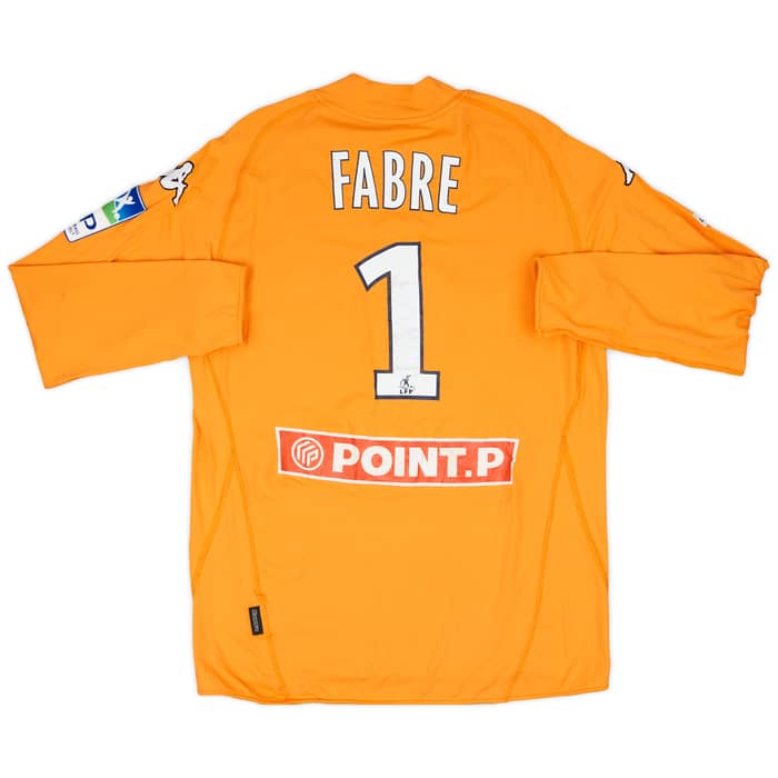 2010-11 Clermont Foot Match Issue Coupe de la Ligue GK Shirt Fabre #1