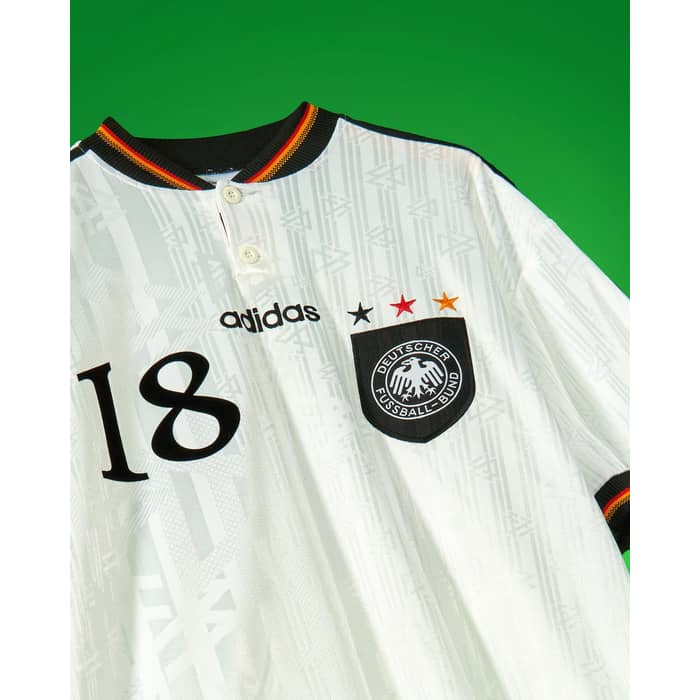 1996-98 Germany Home Shirt Klinsmann #18 - 8/10 - (S)