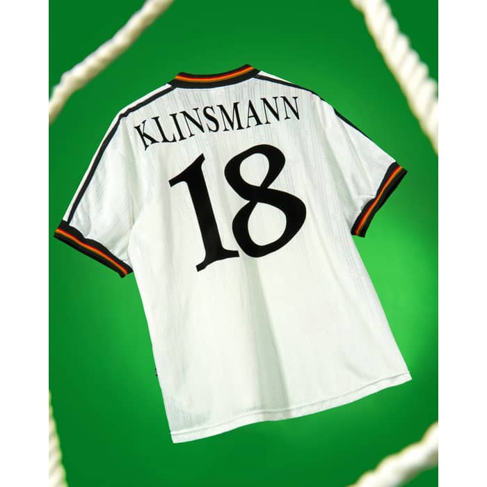 1996-98 Germany Home Shirt Klinsmann #18 - 8/10 - (S)