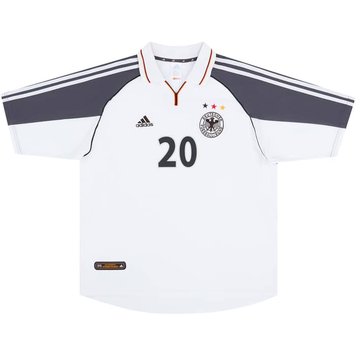 2000-02 Germany Home Shirt Bierhoff #20 - 8/10 - (XL)