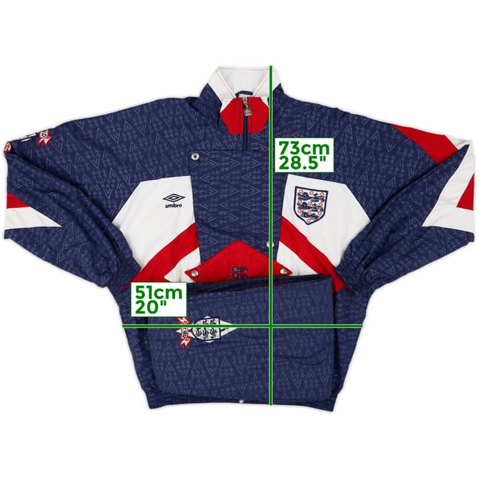 1990-92 England Umbro Tracksuit - 9/10 - (XL)