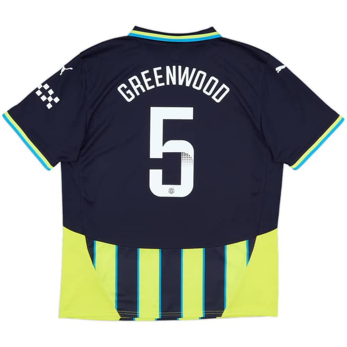 2024-25 Manchester City Women's Away Shirt Greenwood #5 - 10/10 - (Men's L)