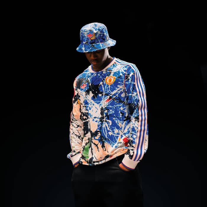 2025-26 Manchester United adidas Originals Stone Roses L/S Shirt