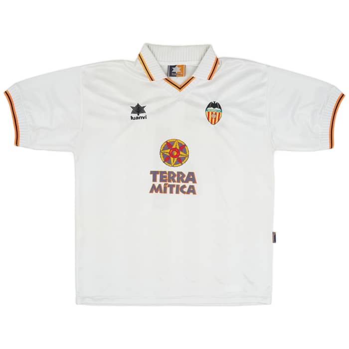 1998-99 Valencia Home Shirt Camarasa #4 - 8/10 - (XL)