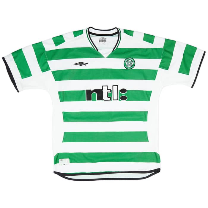 2001-03 Celtic Home Shirt Petrov #19 - 9/10 - (XL)