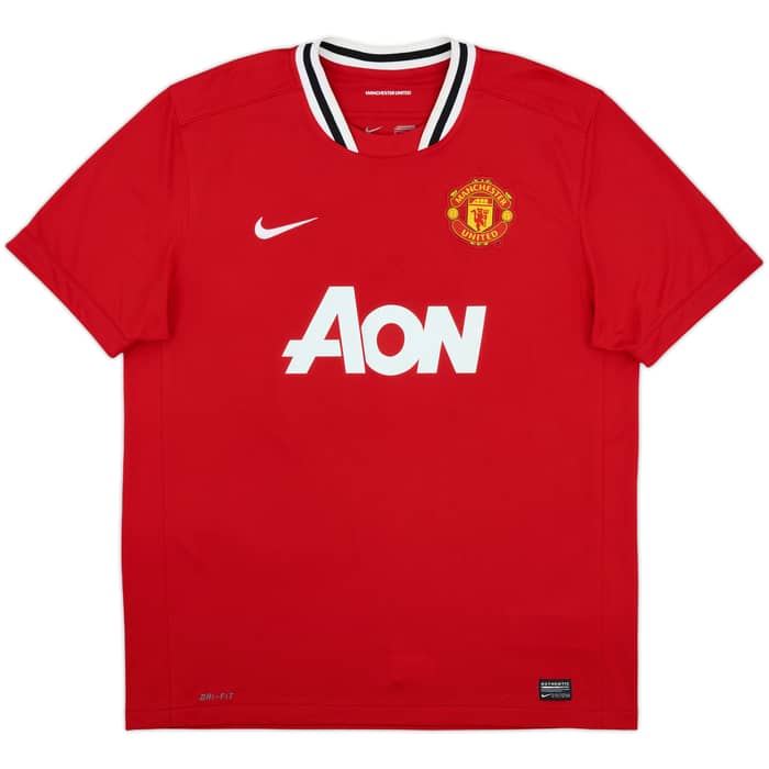 2011-12 Manchester United Home Shirt Scholes #22 - 7/10 - (XL)