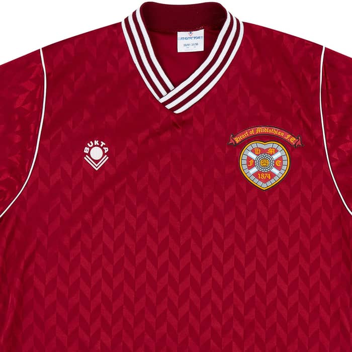 1989-90 Hearts Home Shirt - 8/10 - (S)