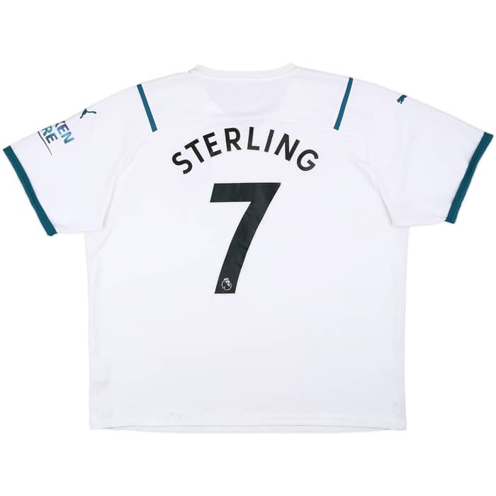 2021-22 Manchester City Away Shirt Sterling #7 - 6/10 - (XXL)