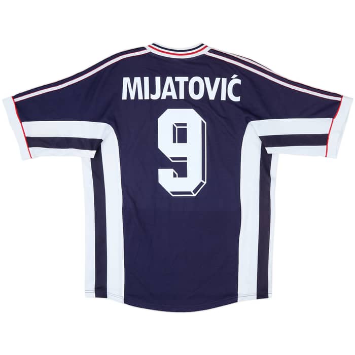 1998-99 Yugoslavia Home Shirt Mijatovic #9 - 7/10 - (M)