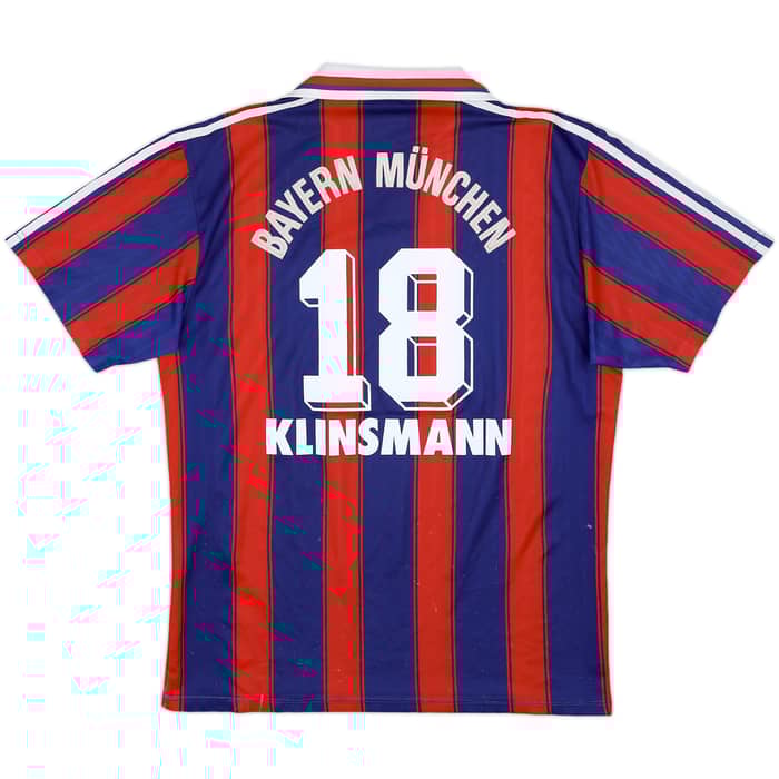 1995-97 Bayern Munich Home Shirt Klinsmann #18 - 6/10 - (M/L)