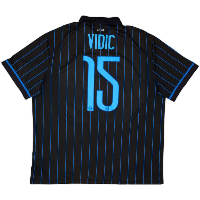 2014-15 Inter Milan Home Shirt Vidic #15 - 5/10 - (XL)