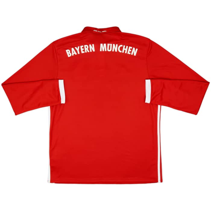 2016-17 Bayern Munich Home L/S Shirt - 7/10 - (L)
