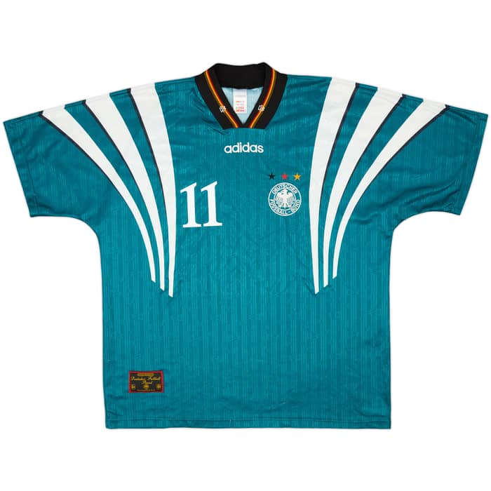 1996-98 Germany Away Shirt Kuntz #11 - 7/10 - (XXL)