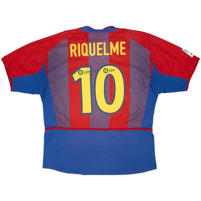 2002-03 Barcelona Home Shirt Riquelme #10 - 5/10 - (XL)