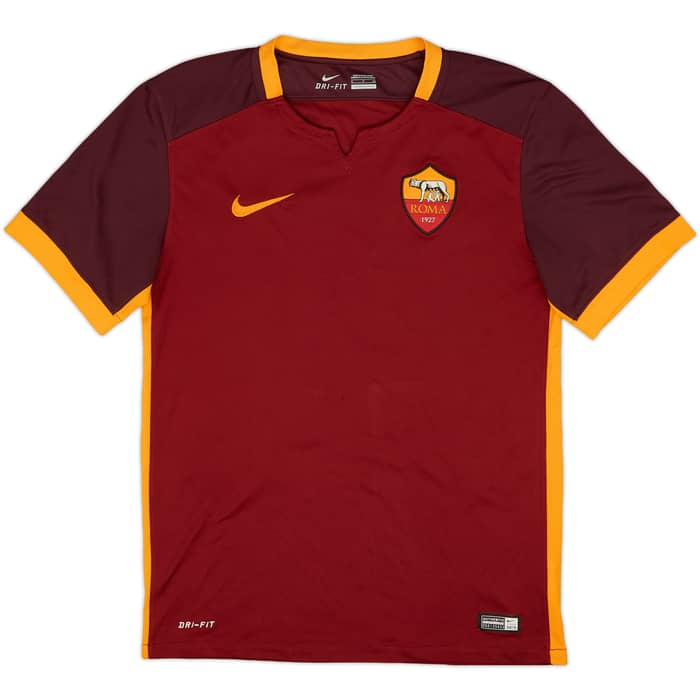 2015-16 Roma Home Shirt Totti #10 - 7/10 - (S)