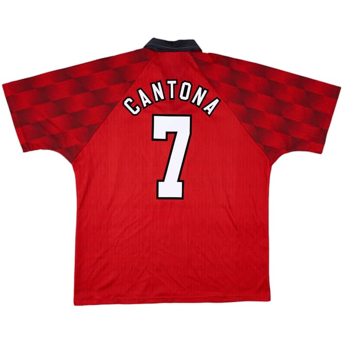 1996-98 Manchester United Home Shirt Cantona #7 - 7/10 - (XL)
