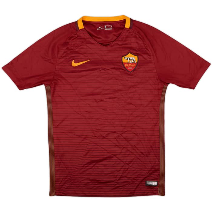 2016-17 Roma Home Shirt Totti #10 - 6/10 - (S)