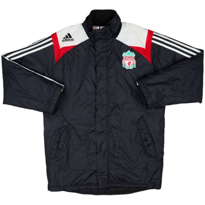 2007-08 Liverpool adidas Padded Bench Coat - 8/10 - (L.Boys)