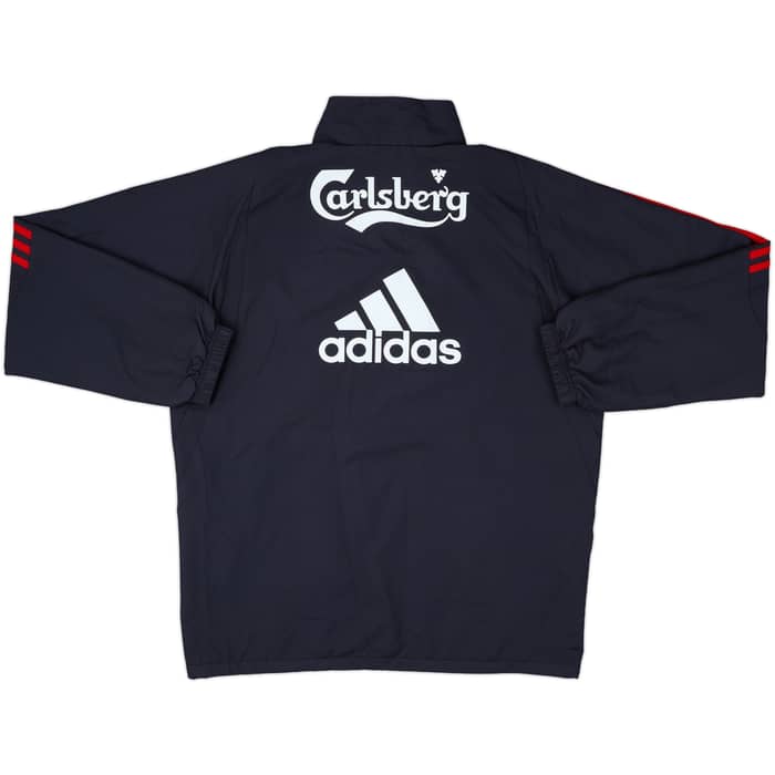 2009-10 Liverpool adidas 1/4 Zip Drill Top - 9/10 - (M)
