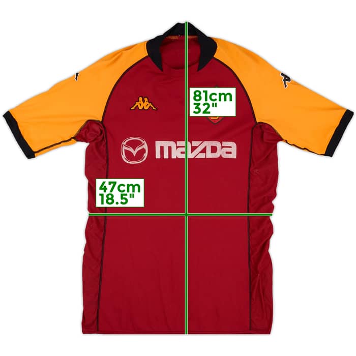 2002-03 Roma European Home Shirt - 5/10 - (L)