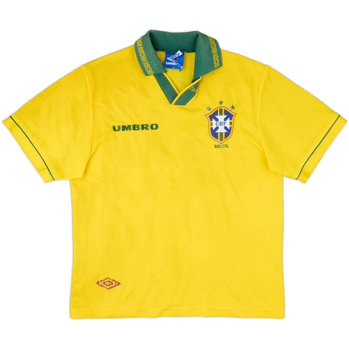 1993-94 Brazil Home Shirt Romario #11 - 6/10 - (M)