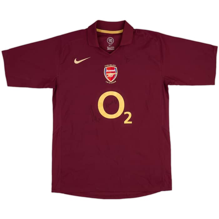 2005-06 Arsenal Signed Home Shirt - 9/10 - (XL.Boys)