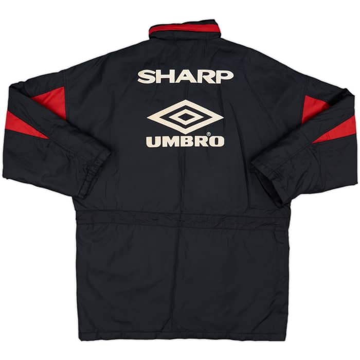1992-93 Manchester United Umbro Padded Bench Coat - 8/10 - (L)