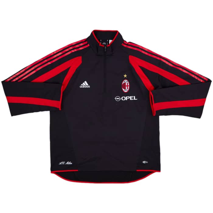 2005-06 AC Milan adidas 1/4 Zip Drill Top - 8/10 - (L)