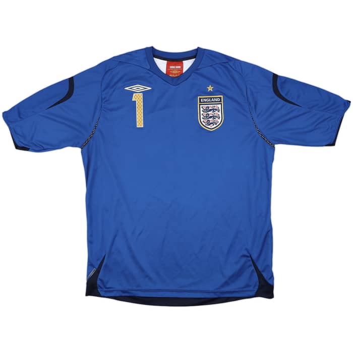 2006-08 England GK Shirt Baz #1 - 8/10 - (XL)
