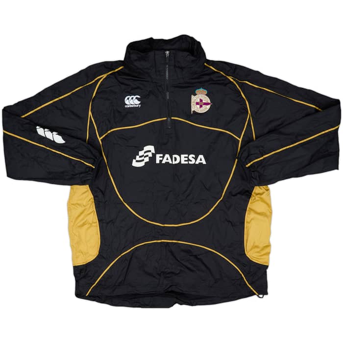 2007-08 Deportivo Canterbury 1/4 Zip Hooded Rain Jacket - 7/10 - (L)