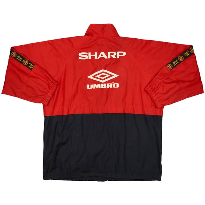 1998-00 Manchester United Umbro 1/4 Zip Track Jacket - 6/10 - (S)