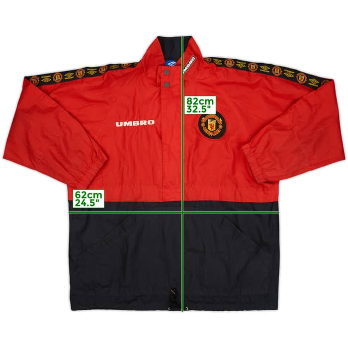 1998-00 Manchester United Umbro 1/4 Zip Track Jacket - 6/10 - (S)