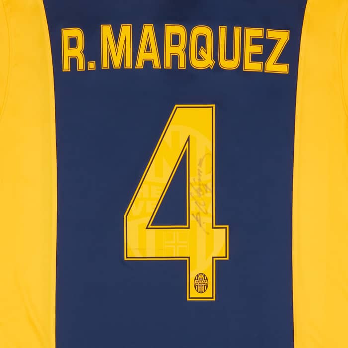 2014-15 Hellas Verona Signed Home Shirt R.Marquez #4 L