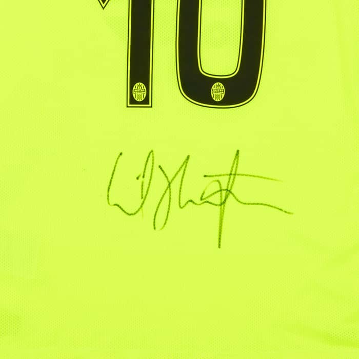 2015-16 Hellas Verona Signed Third Shirt Hallfredsson #10 KIDS