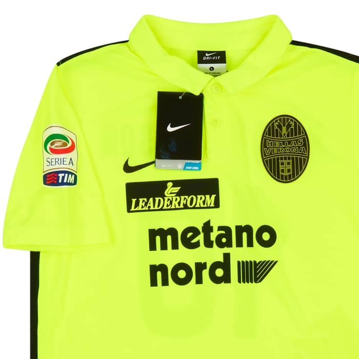 2015-16 Hellas Verona Signed Third Shirt Hallfredsson #10 KIDS