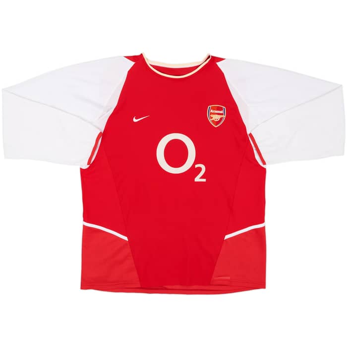 2002-04 Arsenal Home L/S Shirt Henry #14 - 8/10 - (XL)