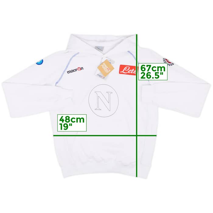 2009-10 Napoli Macron Hooded Sweat Top (S)