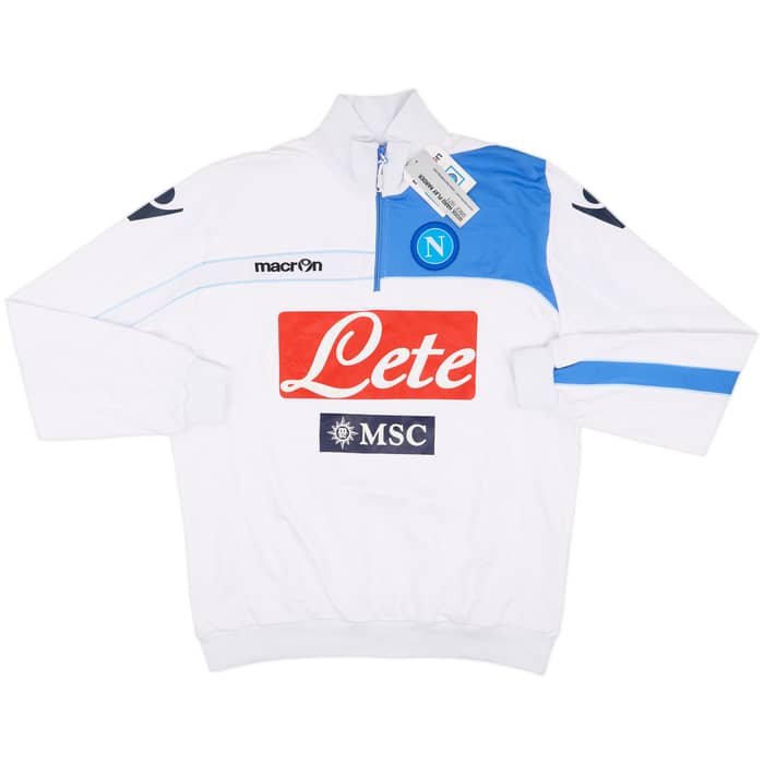 2013-14 Napoli Macron 1/4 Zip Sweat Top (XXL)
