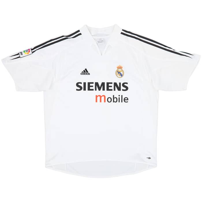 2004-05 Real Madrid Home Shirt Zidane #5 - 8/10 - (XL)