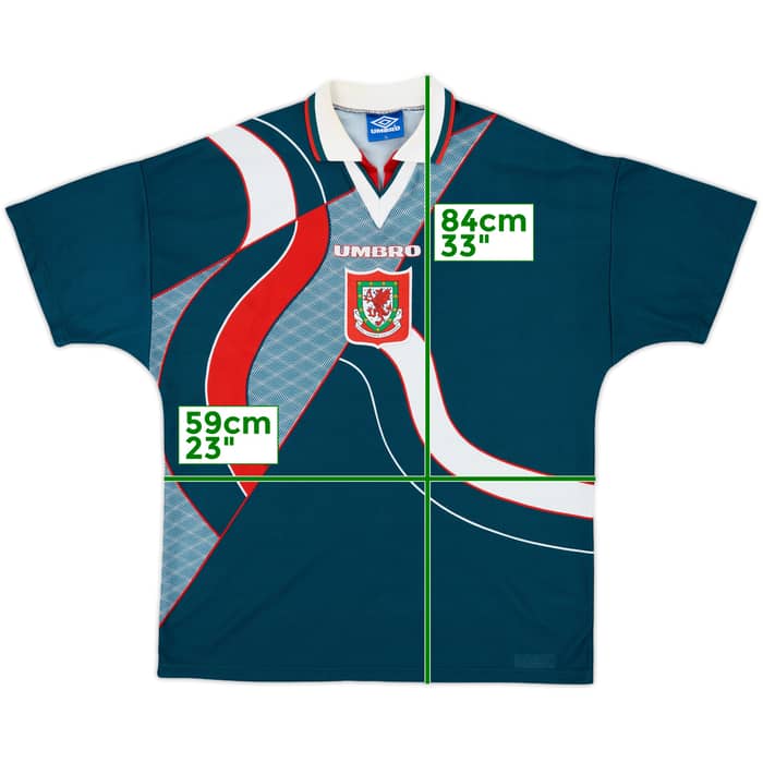 1995-96 Wales Away Shirt - 9/10 - (XL)