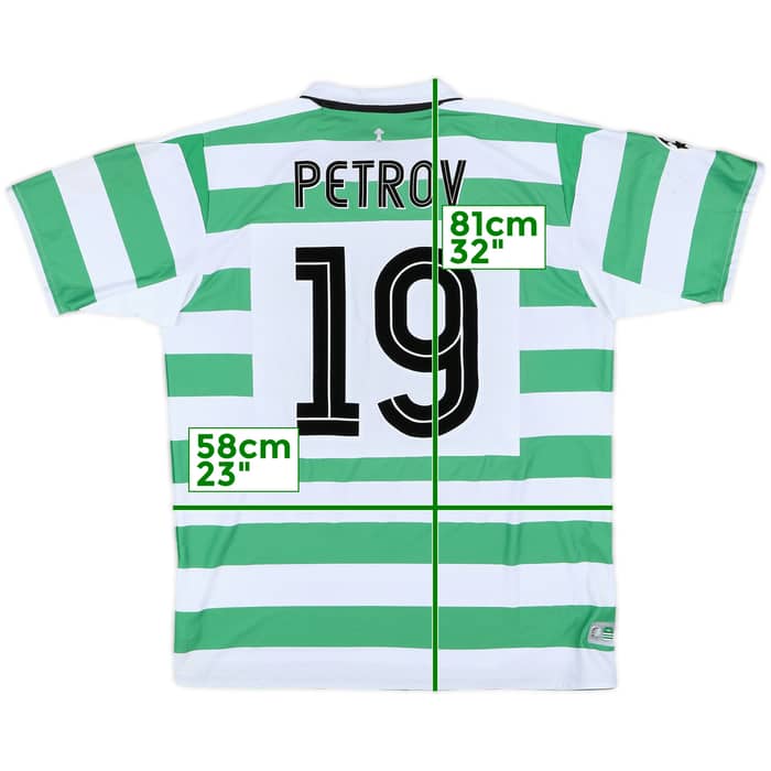 2004-05 Celtic Home Shirt Petrov #19 - 8/10 - (XL)