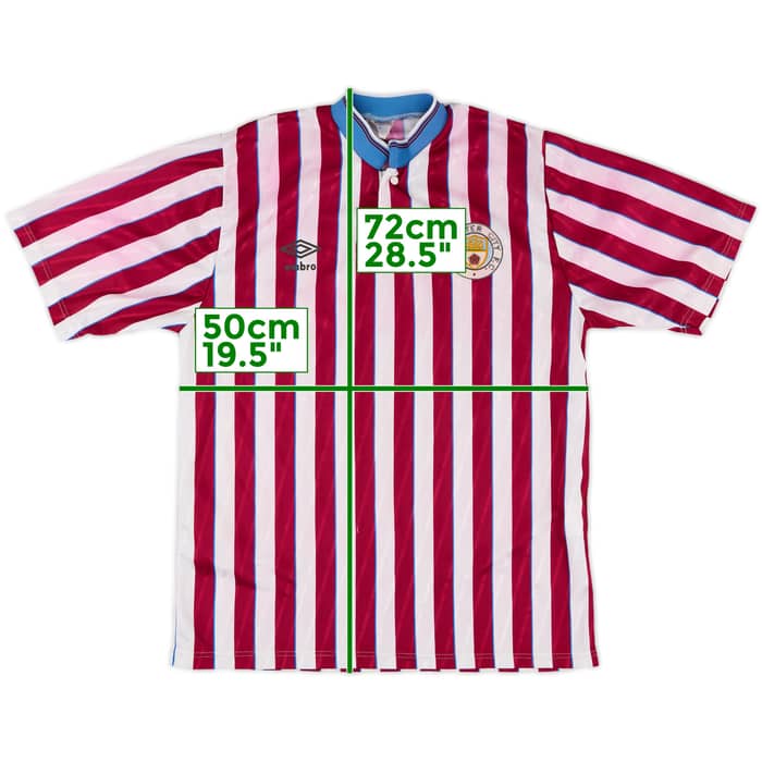 1988-90 Manchester City Away Shirt - 8/10 - (M)