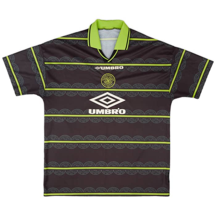 1998-99 Celtic Away Shirt Lambert #14 - 8/10 - (XL)