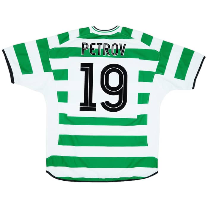 2001-03 Celtic Home Shirt Petrov #19 - 7/10 - (XL)