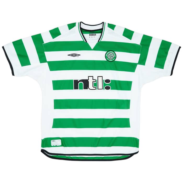 2001-03 Celtic Home Shirt Petrov #19 - 7/10 - (XL)