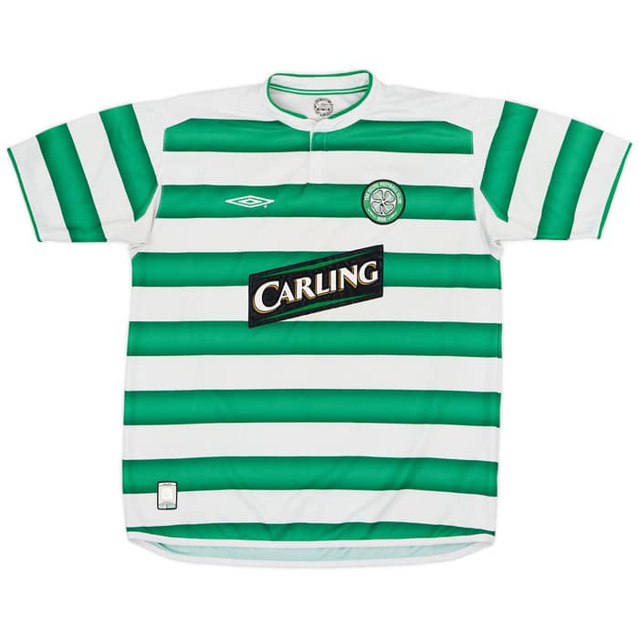 2003-04 Celtic Home Shirt Lambert #14  - 7/10 - (M)