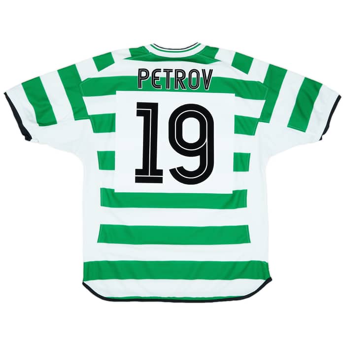 2001-03 Celtic Home Shirt Petrov #19 - 9/10 - (XL)
