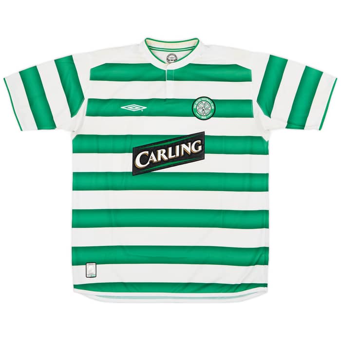 2003-04 Celtic Home Shirt Lambert #14  - 7/10 - (L)
