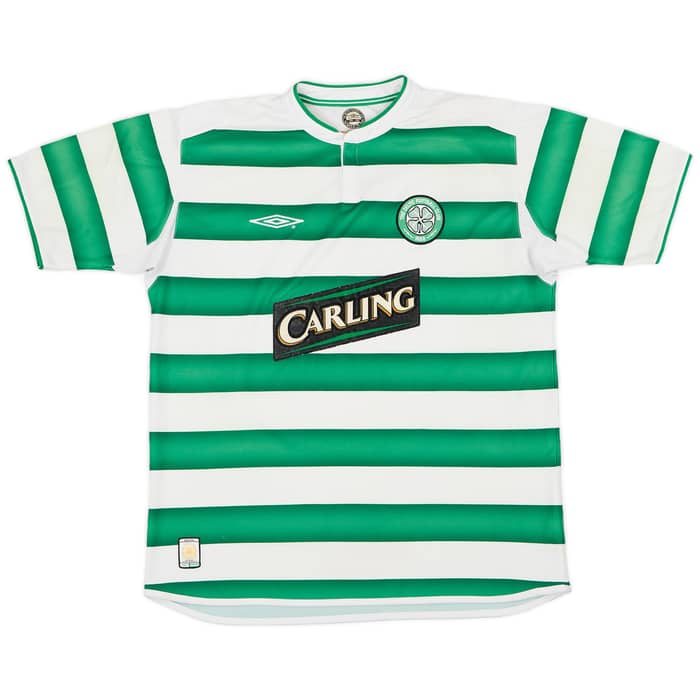 2003-04 Celtic Home Shirt Lambert #14  - 7/10 - (L)